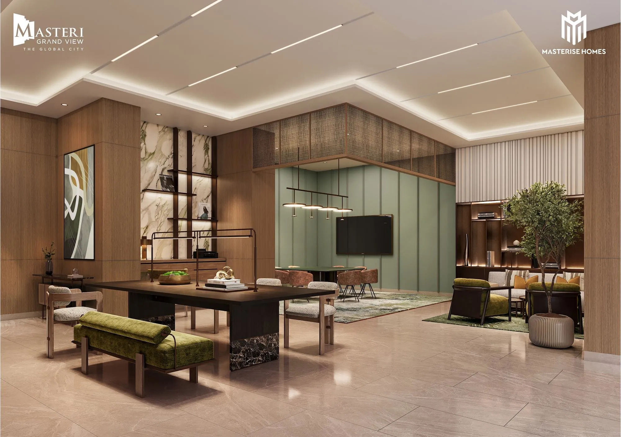 Business lounge tòa Spark Masteri Grand View